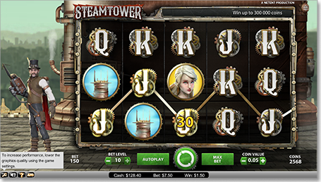 Steamtower slot