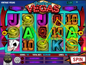 Vintage Vegas online slots at Slots.lv