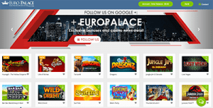 Euro Palace high-stakes casino website