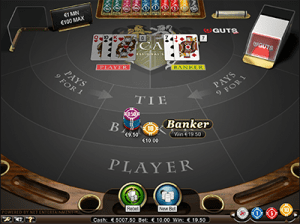 Baccarat Pro by NetEnt casino gaming software