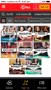 32Red.com mobile instant play casino