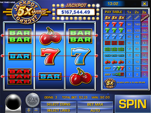 Jackpot 5X Wins online slots