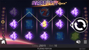 Mobile online slots Starburst by NetEnt