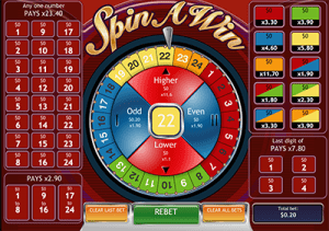 Spin a Win casual casino games by Playtech