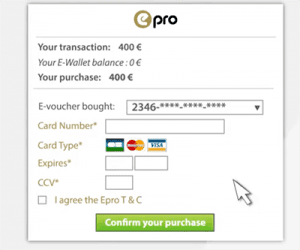 E-Pro online casino deposits