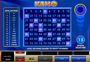 keno winning numbers md