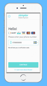 Zimpler mobile payments