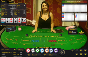 Live dealer baccarat