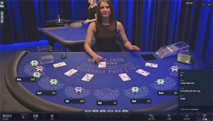 Live dealer blackjack