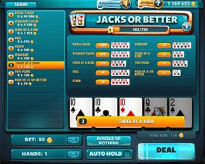 Online video poker